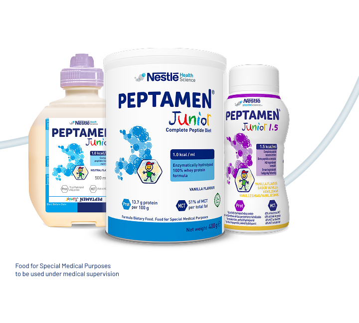 Peptamen Junior Products Displayed