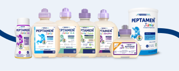 An image showing all the Peptamen Junior Products.