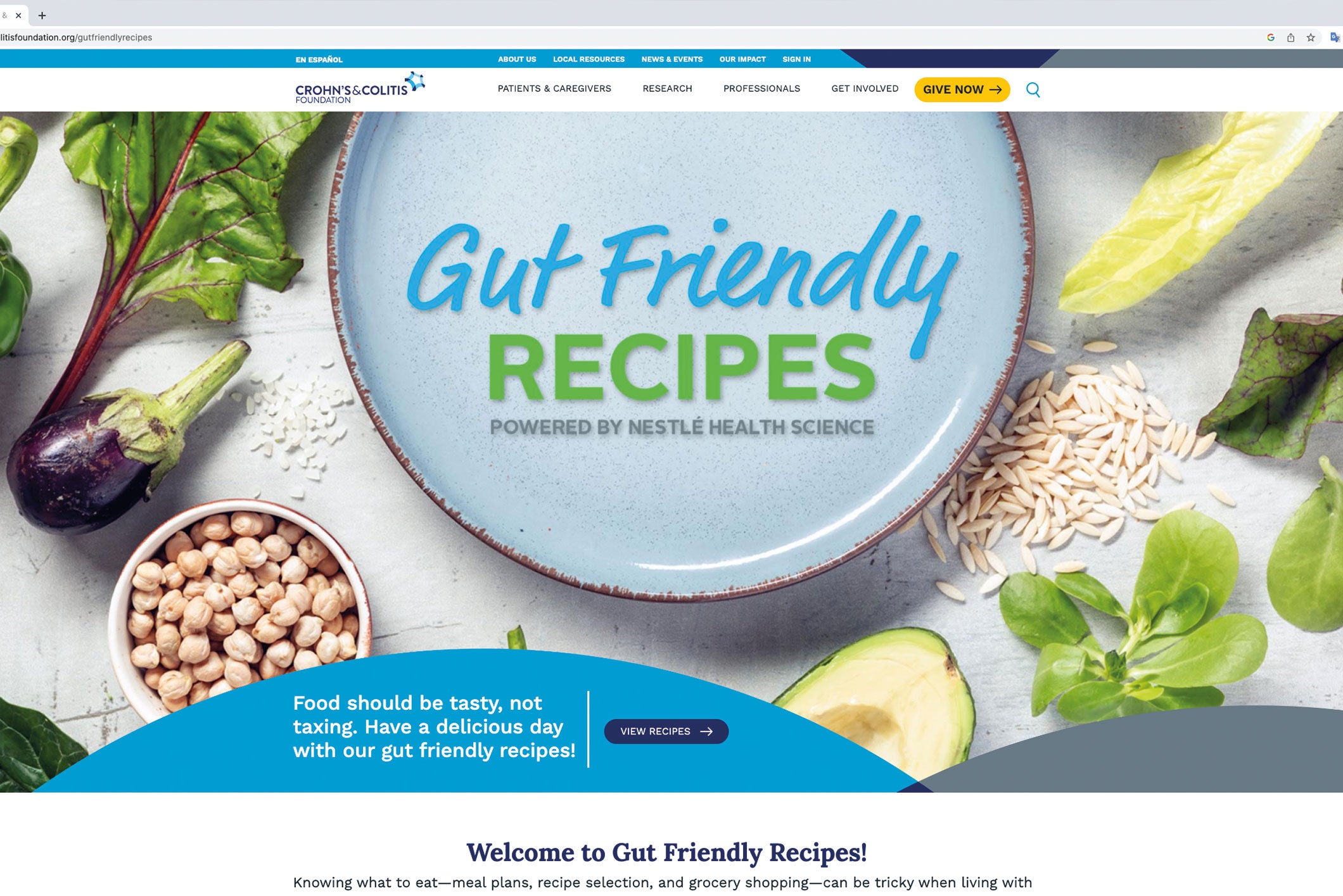 Nestlé Health Science develops in partnership with the Crohn’s & Colitis Founda…